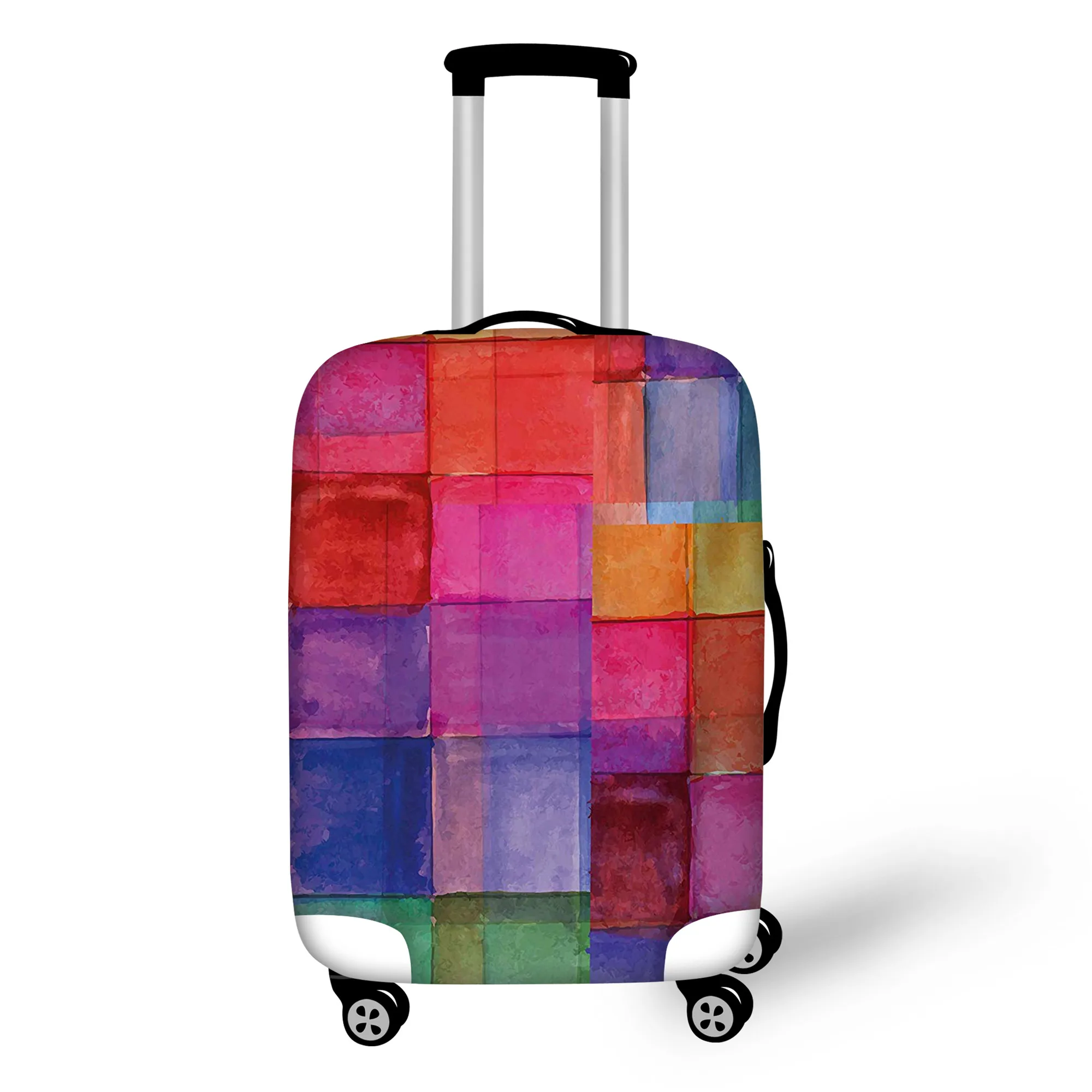 FORUDESIGNS, толстые Защитные чехлы для багажа 18-32 дюймов, чехлы на колесиках, водонепроницаемые эластичные дорожные чемоданы, пылезащитные дождевые чехлы - Цвет: QB007