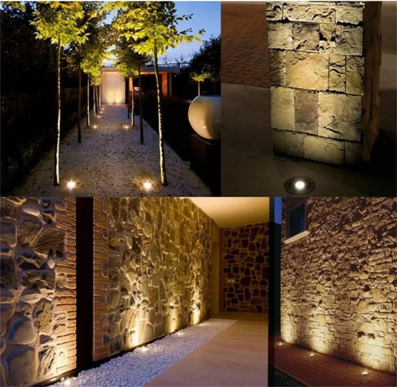 Водонепроницаемый 3 W IP68 мини удара подземный свет открытый первом Сад Путь этаж похоронен двор Спот пейзаж AC85-265V DC12V