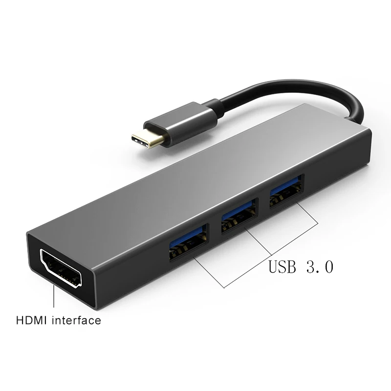 Многофункциональный тип-c к HDMI usb-хаб аудио адаптер для ПК компьютер Ноутбук JR предложения