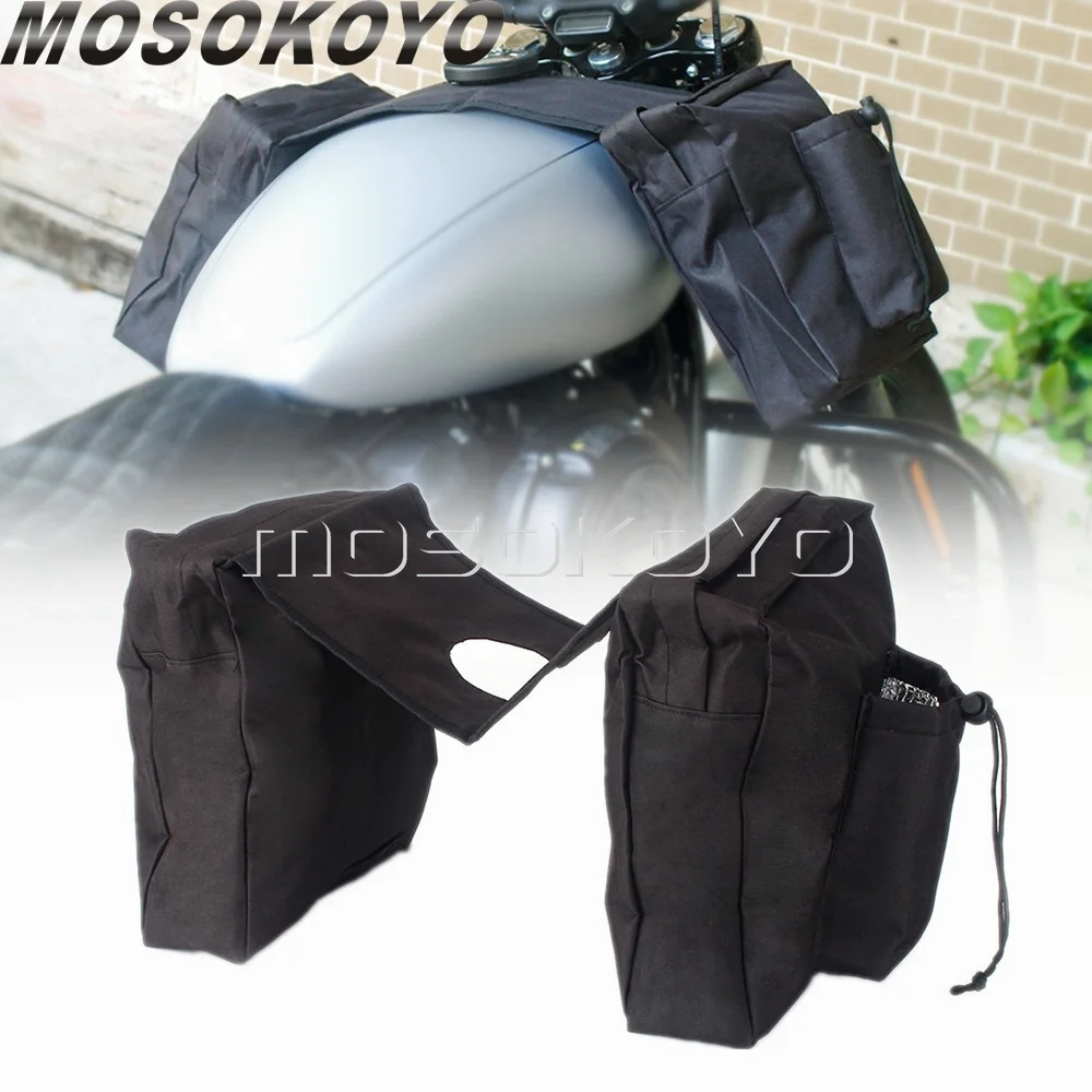 

600D Oxford Cloth Tank Storage Saddle Bag Universal ATV Snowmobiles Motorcycle Fuel Tank Bags for Polaris Honda Yamaha Kawasaki