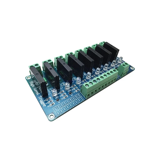 

A5-- DC 5V/12v/24v 8 Channel SSR Solid State Relay Module Board For arduino G3MB-202P