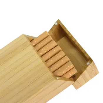 

Cigarette Box Wood with Rosewood and Cherry wood & Bambook Cigarette Case P0RE