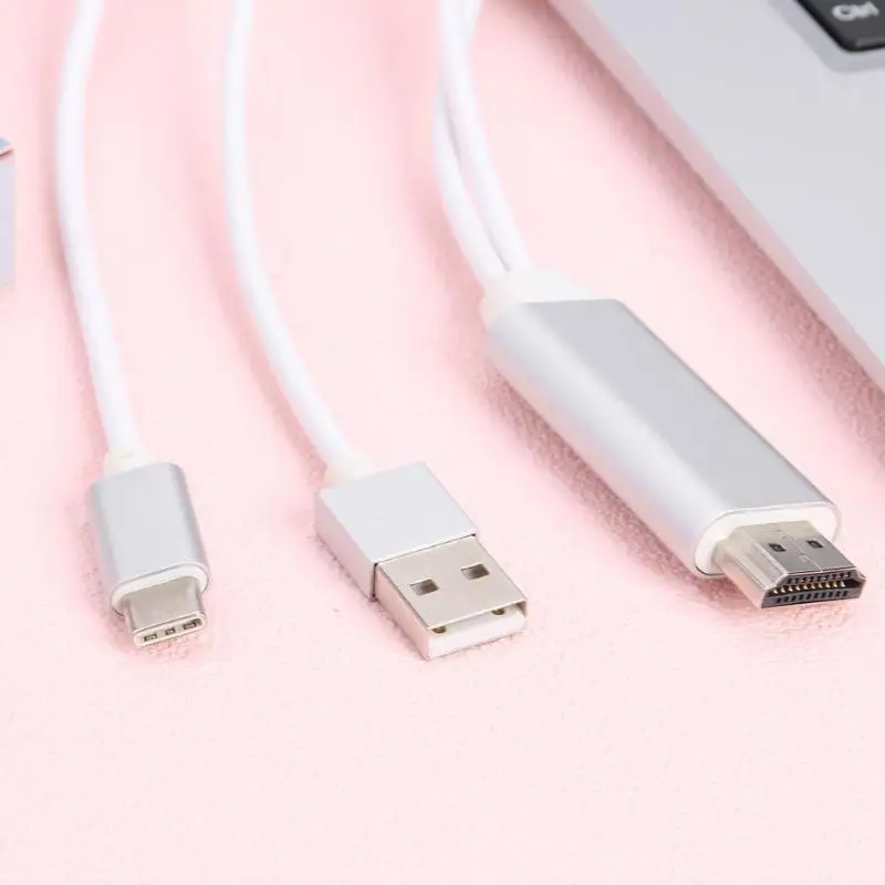 Тип C к HDMI видео кабели высокое качество Медь упорство портативный безопасности экран зеркального отображения ТВ ключ Airplay медиа стример