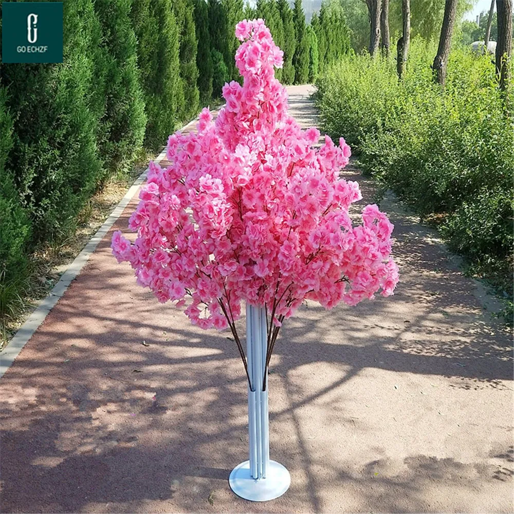 

New Artificial Cherry Flowers Tree Simulation Fake Peach Wishing Trees For Home Decor And Wedding Centerpieces Decorations