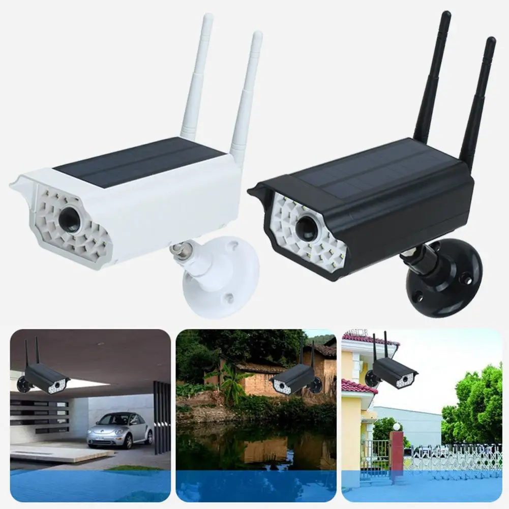 

IP66 Waterproof Simulated Camera Human PIR Induction Solar Power Supply Built-in 18650 Battery Simulated Camera