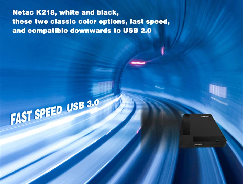 Официальный мобильный жесткий диск Netac 2," HDD 500GB 1 ТБ внешний жесткий диск K218 USB 3,0 жесткий диск для настольного компьютера/ноутбука/ПК/Mac