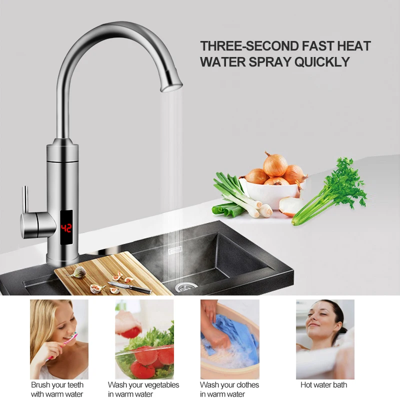 Stainless Electric Instant Heater Supply | Electric Instant Water Heater -  Kitchen Aid/demand Water Heaters - Aliexpress