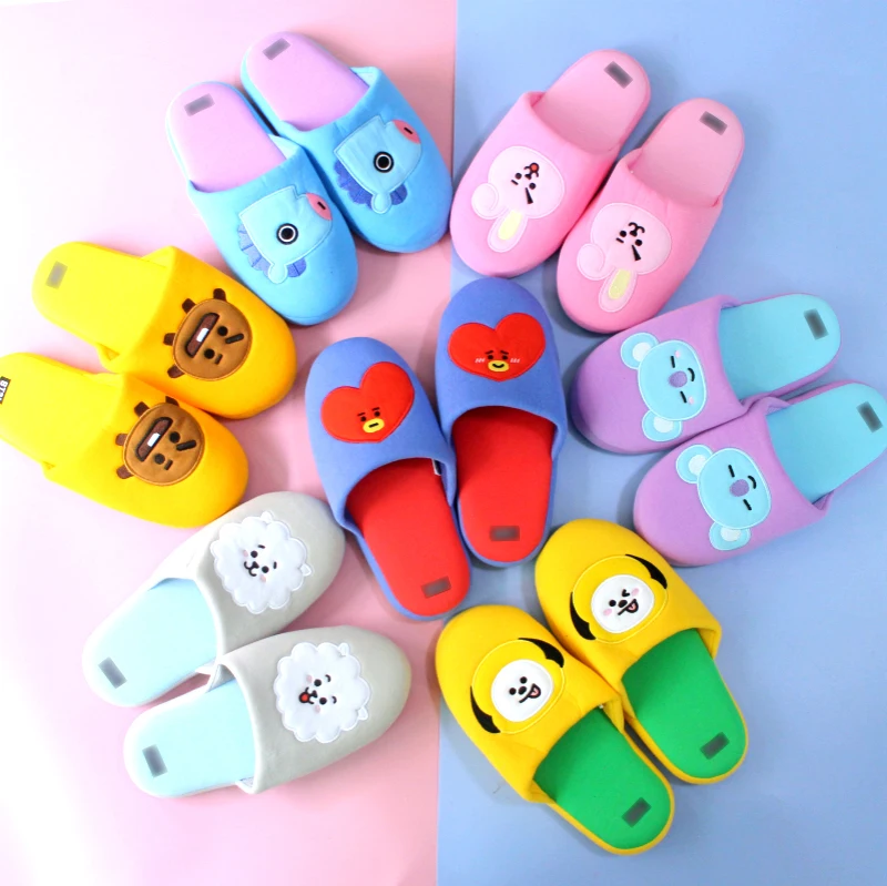 Kpop Bangtan Boys плюшевые тапочки kawaii ТАТА Коя Chimmy Cooky Meng Shooky RJ jin Ван мягкая игрушка