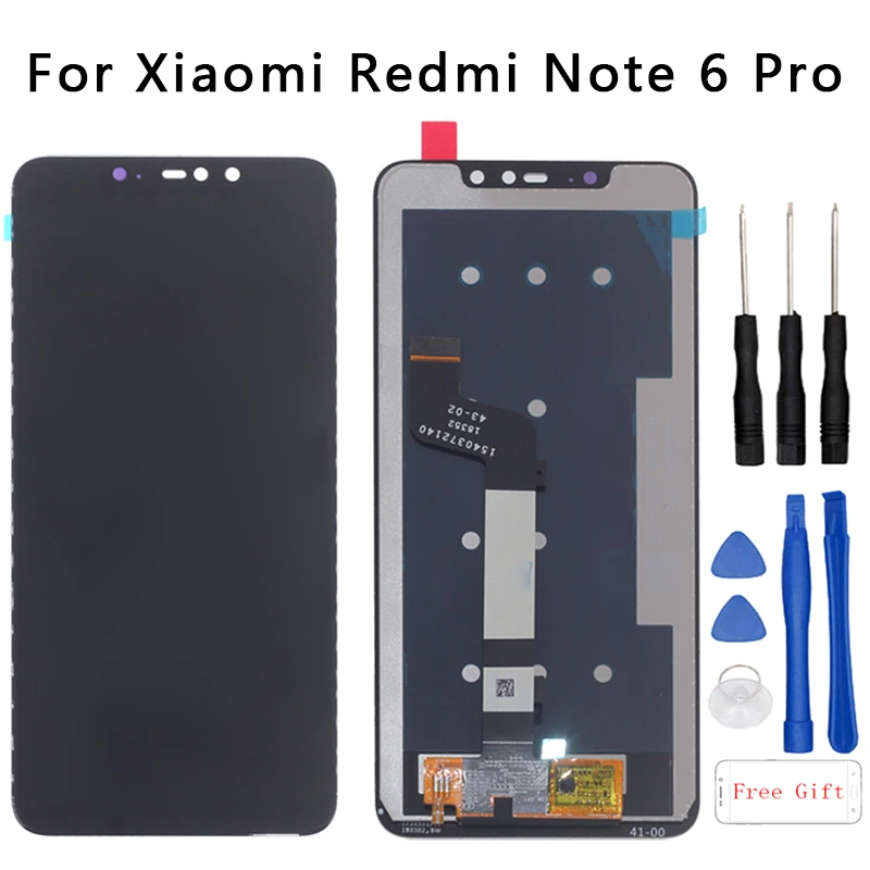 

Original for Xiaomi Redmi Note 6 Pro LCD Display with Frame Touch Screen Digitizer LCD For Redmi Note6 Pro Assembly Repair Parts