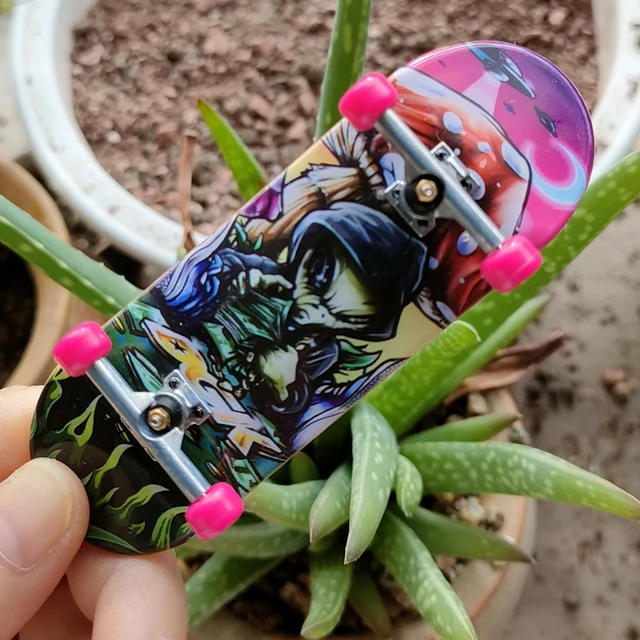 2022 New arrival 1pc 10cm Basic Fingerboard Professional Finger SkateBoard Wheel Foam Tape Set Gift for Kids 2