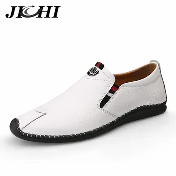 

Fashion Design Men Shoes Loafer Moccasins Breathable Genuine Leather Shoes Men Comfortable Anti Slip Loafers Men Leather 2020