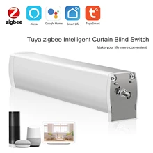 Tuya Intelligente Zigbee Elektrische Vorhang Motor Auto Motorisierte Vorhang Status Track Timing APP Fernbedienung Für Alexa Google