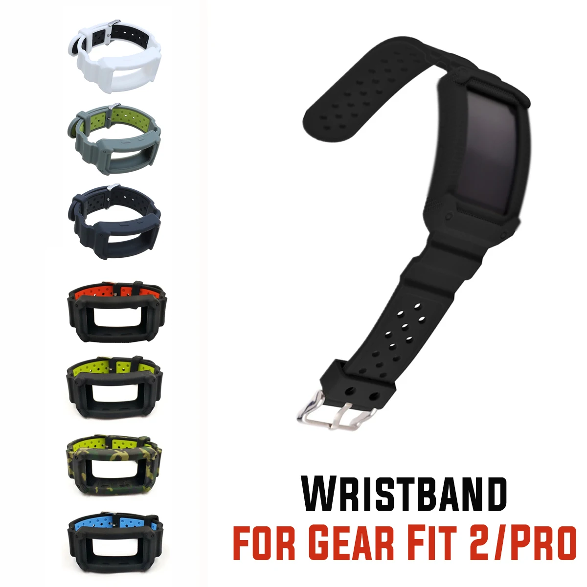 Часы с силиконовым браслетом, сменный ремешок для samsung gear Fit 2 Pro/Fit2 Pro R365, ремешок для наручных часов