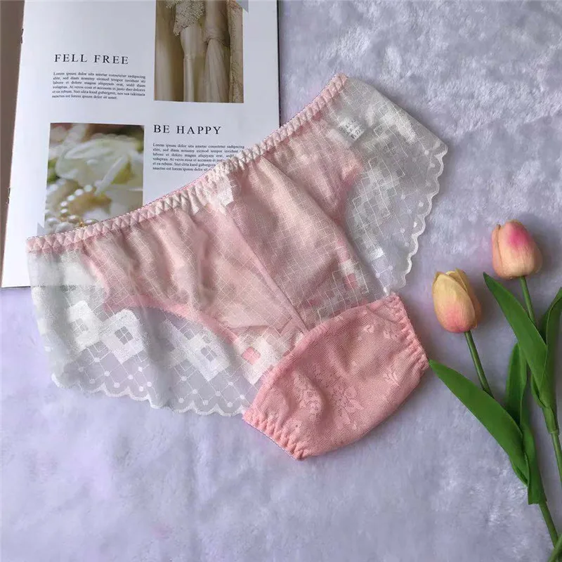 Men Briefs Lace Gay Underwear Briefs Lace Sexy Men Lingerie Men Comfortable Floral Print Underpants Hombre Briefs 4