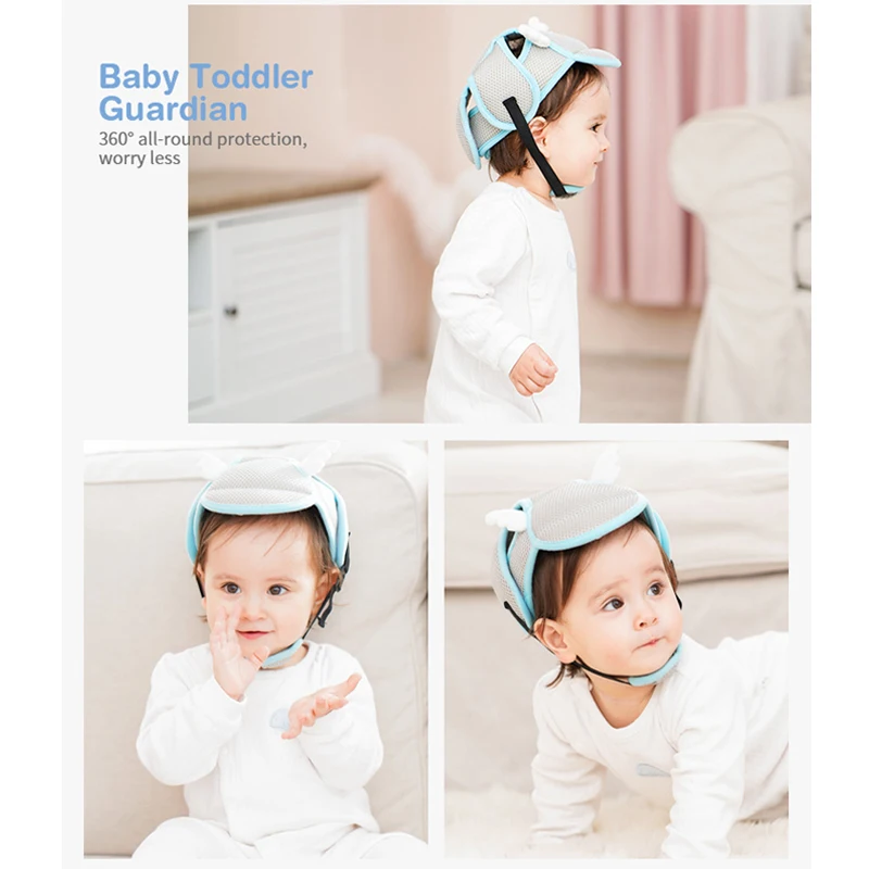 Детская шапочка, защитный шлем, хлопковые мягкие шапочки и шапки для ходьбы, анти-столкновения, 360 градусов, защита головы малыша