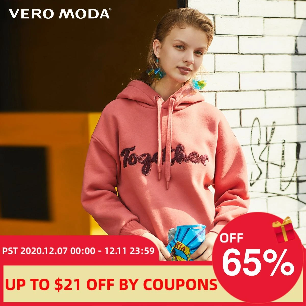 Vero Moda con de lana con letras para Mujer | 319433505|Sudaderas con capucha y sudaderas| -