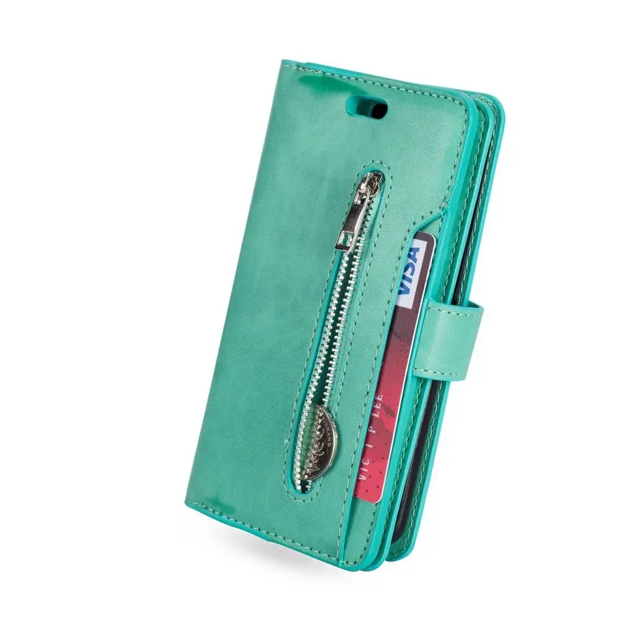 Phone Case For Xiaomi MI 9 A3 SE POCO X3 NFC Redmi 7 7A 8 8A 9A Note 10 Pro Flip Luxury Zipper Wallet Leather | Мобильные телефоны