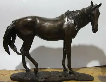

Chinese Royal Palace Feng Shui Copper Bronze Horse Animal Success Running Statue