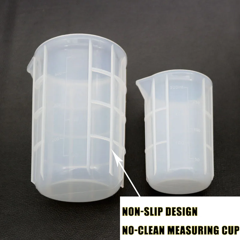 Silicone Measuring Cups for Liquids, 4pcs, Laboratory Measuring Cup, Glass  Measuring Cups for Resin, Creamer, Milk