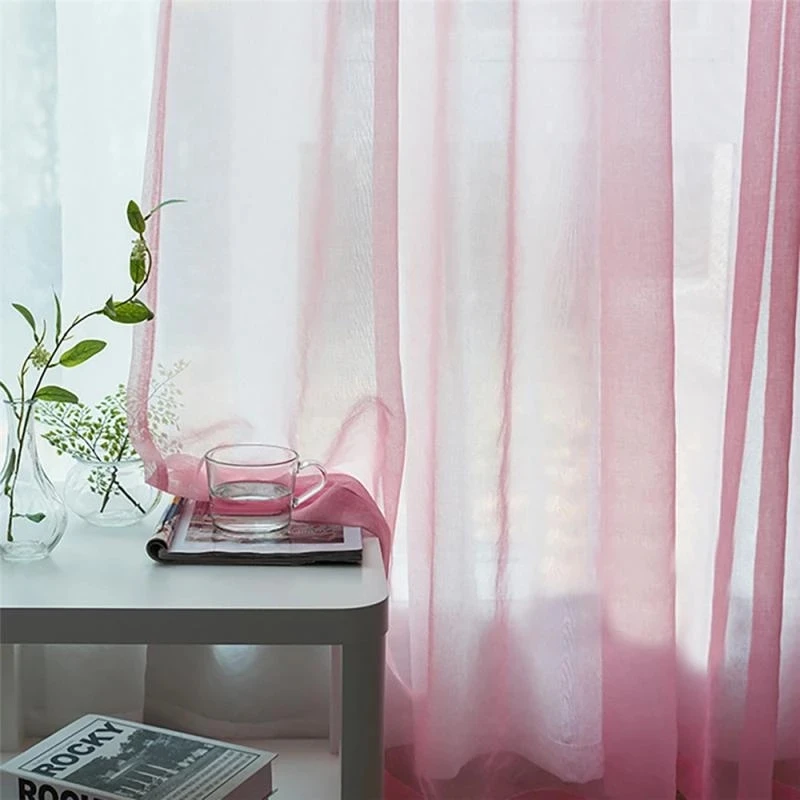 거실용 얇은 커튼, 단단한 커튼, 침실 창문 처리 완료, 보일 드레이프 폴리에스터, 100x200/280cm 70%