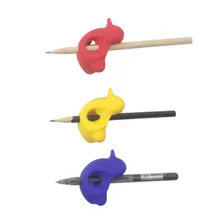 1 шт. качественные силиконовые приспособления для ручки в форме птицы для ручки для детей, учеников, коррекция, ручка-карандаш, насадка на карандаш, цвет случайный