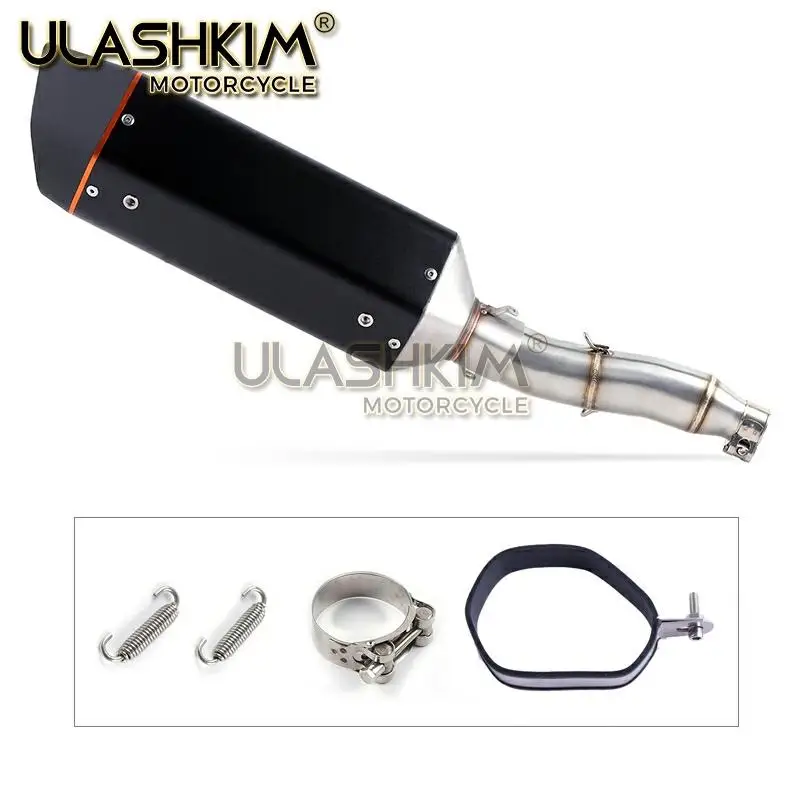 Полная выхлопная система мотоцикла глушитель Escape slip on для YAMAHA XG250 XT250 модифицированный контакт средняя труба адаптер подключения