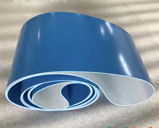 

1500mm*200mm*3mm (Customized) Blue Food Grade PVC Conveyor Smooth Flat Belt
