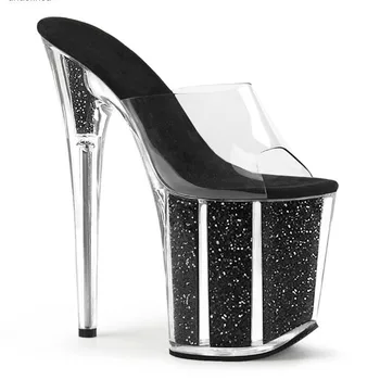 

BBZAI New pattern Superior quality shoes woman 20CM size Slipper shoes Thin Heels Fashion Show Comfortable 34-45 46