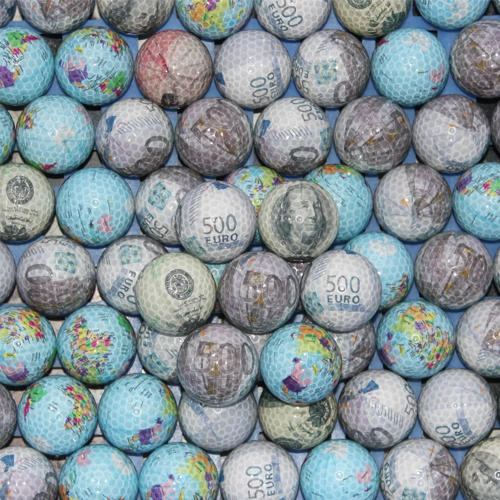 1 шт. 42 7 мм мячи для гольфа синтетические резиновые Tellurion/GBP/Dollar/EUR подарок