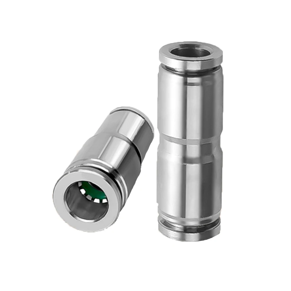 

PU 4mm 6mm 8mm 10mm 12mm 14mm 16mm outer diameter PU PG pneumatic connector 304 stainless steel quick connector release trachea