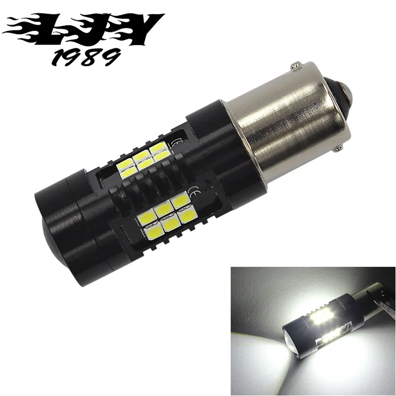 Стиль автоматические светодиодные лампы S25 1156 3030 21smd указатель поворота BA15S высокомощная лампа заднего хода