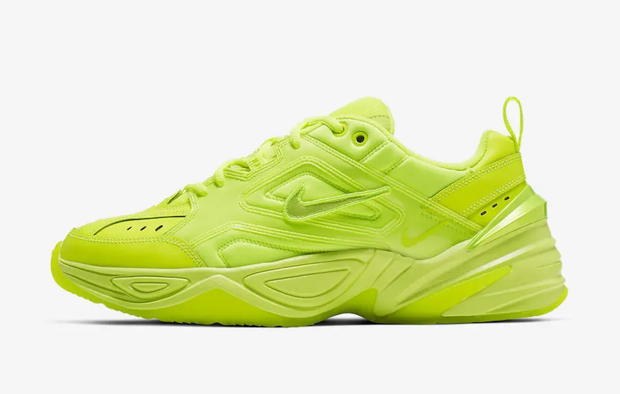 Nike M2k Tekno оригинальные мужские Кроссовки флуоресцентный зеленый удобные фиолетовые уличные спортивные кроссовки мужские