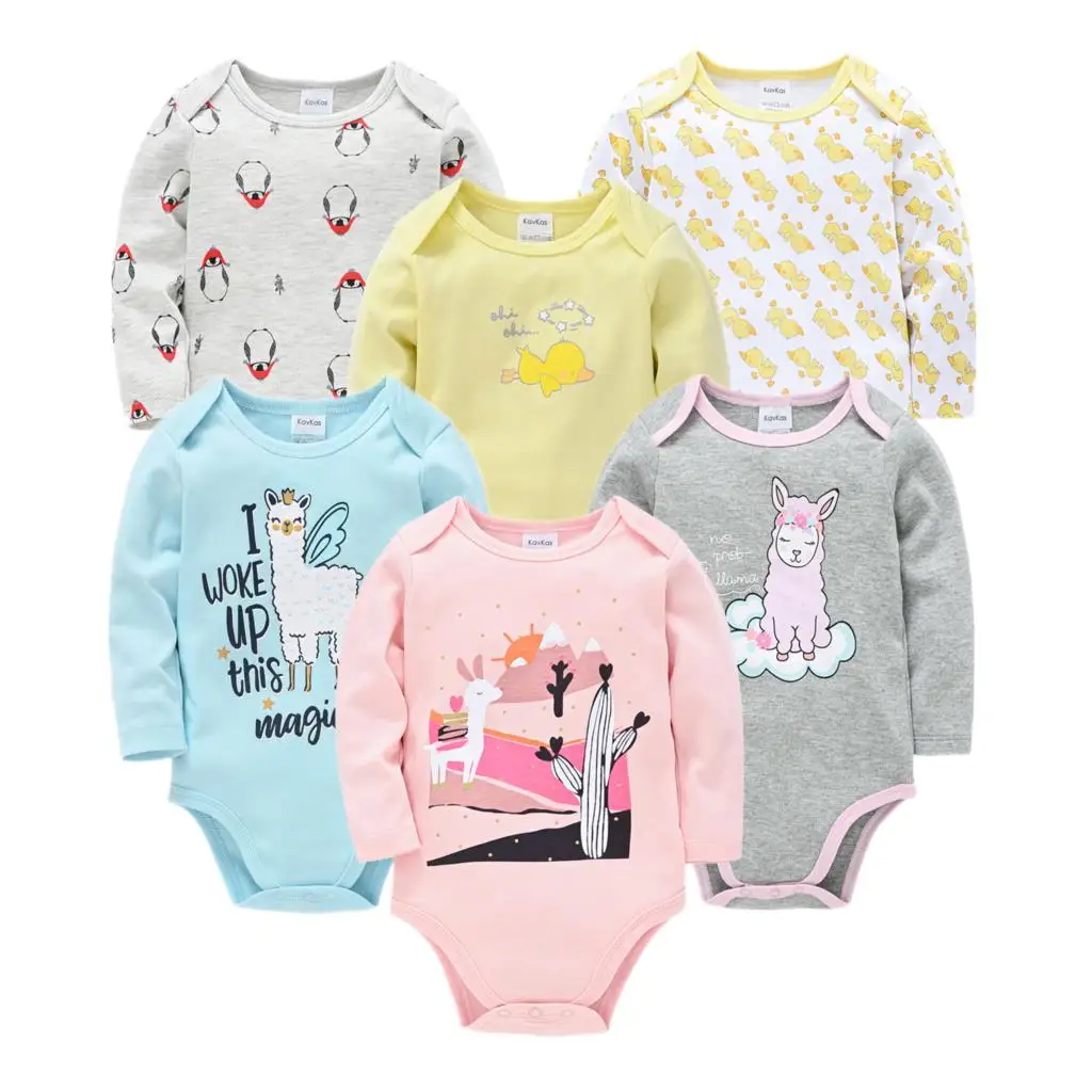 

Bebe Fille Infant Baby Girl Rompers 3PCS 6PCS Cute Cartoon Baby Boys Outfits Spring Fashion Toddler Baby Jumpsuits Ropas Bebe