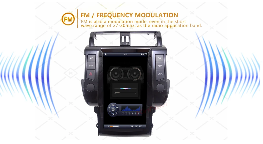 Top KiriNavi Telsa Style Vertical Screen 13.6" Android Car Radio For Toyota Prado Car Multimedia Player Gps Navigatioh 2010-2017 4G 3