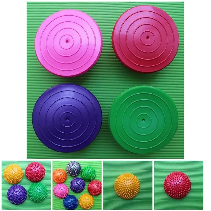 Новые надувные полусферические мячи для йоги массажный фитбол инструктор по