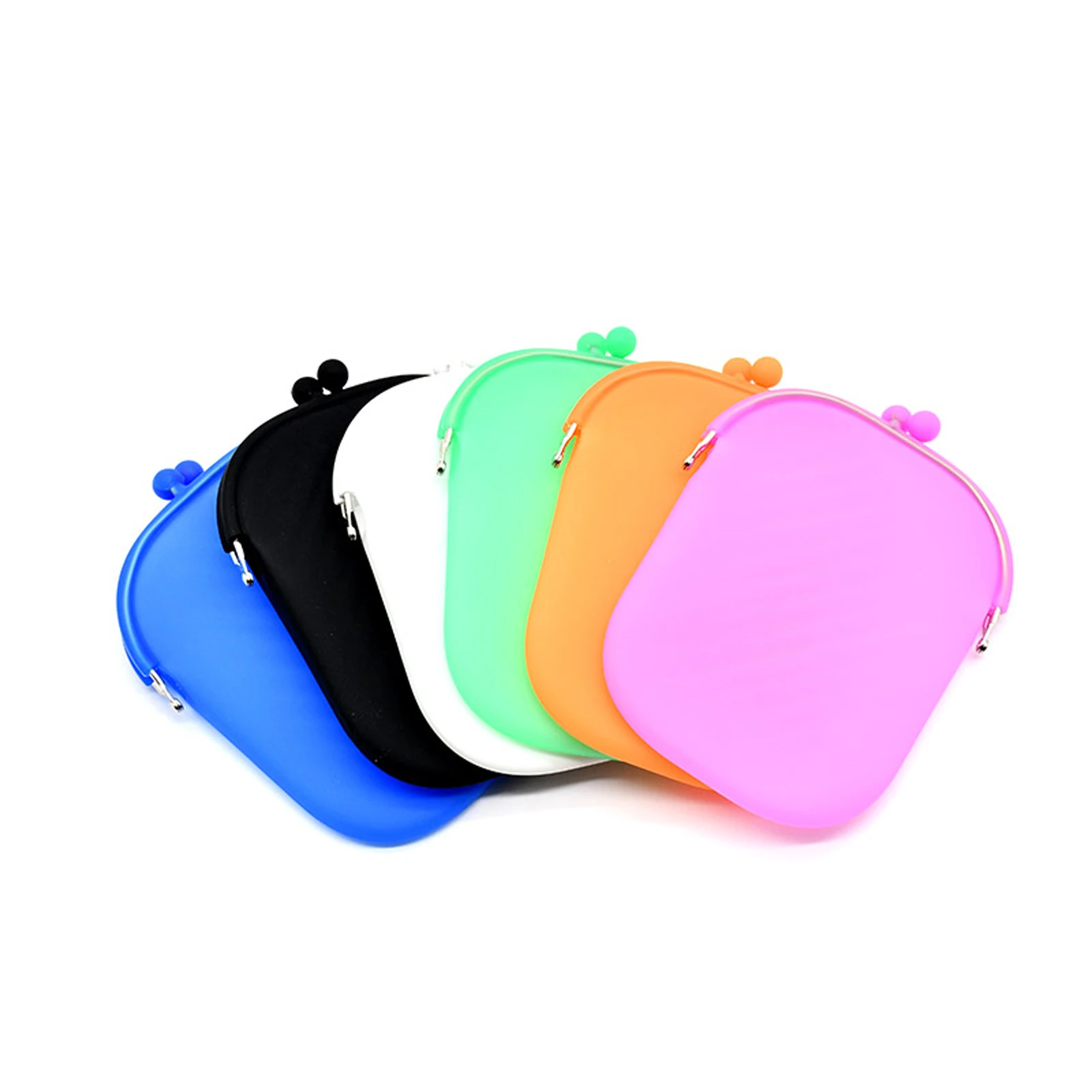 Buen trato Monedero bonito de silicona para mujer y niño, Cartera de silicona, bolsa de almacenamiento portátil para auriculares, bolsa de almacenamiento de cosméticos B6qpedmmmBR