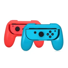 AAAE Top-2pcs/set ABS Gamepad Grip Handle Joypad Stand Holder for Nintendo Switch Left Right Joy-Con Game Controller Red+Blue