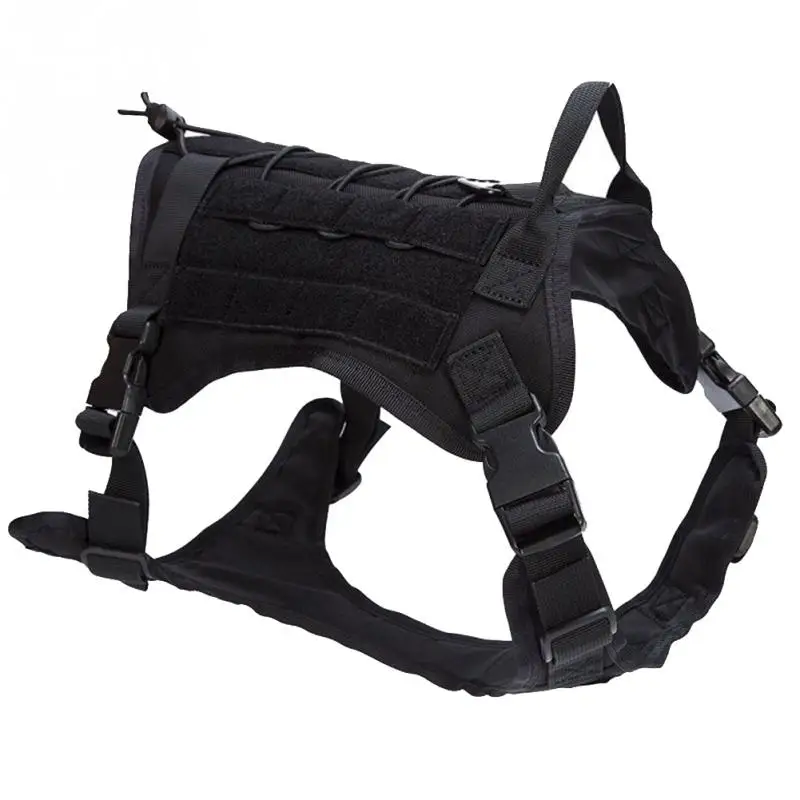 Тактическая Военная дышащая одежда для собак, шлейка, регулируемый ...