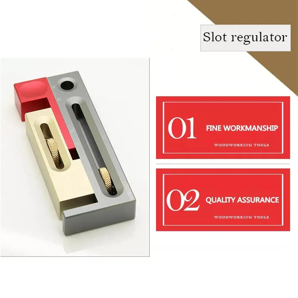 

Slot Regulators Saw Table Saw Slot Adjuster Length Wear-Resistant Practical High Precision Compensation Measuring Block