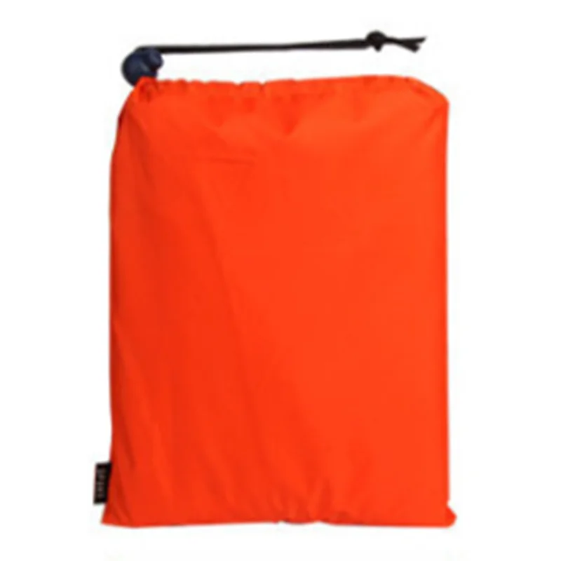 Многофункциональный уличный Дождевик-пончо рюкзак с защитой от дождя Водонепроницаемая Брезентовая палатка Shelter Sunshade одеяло для пикника Коврик для кемпинга - Цвет: Orange