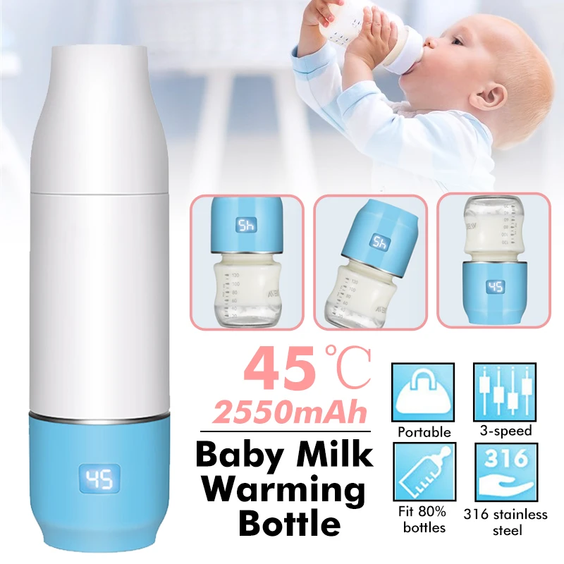 Portable USB Milk Warmer LCD Display Baby Bottle Warmer Sterilizers Warm Milk Device Intelligent Heating Insulation Bottle Portable USB Milk Warmer LCD Display Baby Bottle Warmer Sterilizers Warm Milk Device Intelligent Heating Insulation Bottle