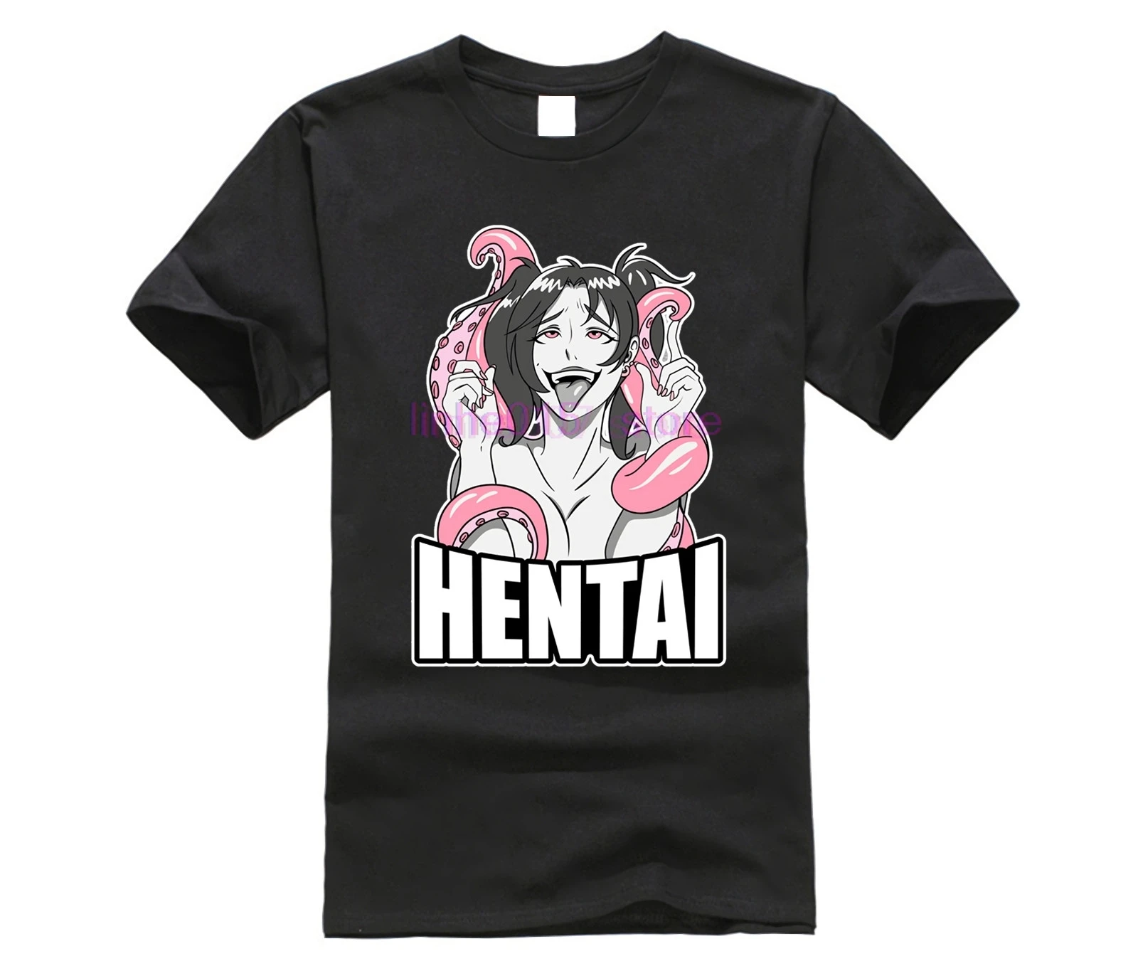 2020 брендовая мужская рубашка Ahegao Lewd Face Anime Girl Hentai Otaku | Мужская одежда