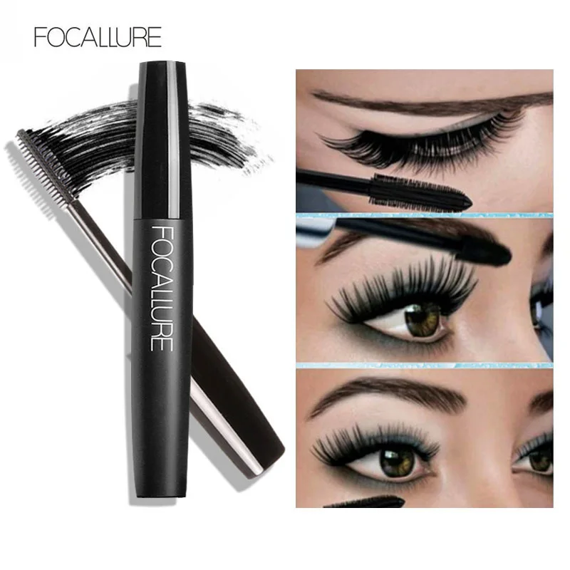 Focallure профессиональные объемные скрученные ресницы, черная маска для ухода за кожей, водостойкая Подкручивающая клещевая тушь для ресниц, удлиняющая макияж глаз, тушь для ресниц