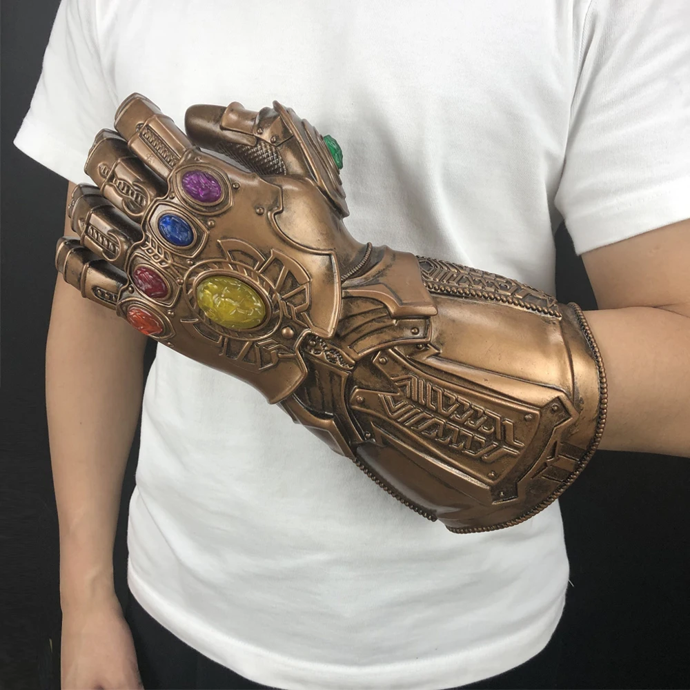 Перчатки Thanos Infinity Gauntlet Avenger Infinity War, косплей, супергерой, Мститель, танос, латексные перчатки, Вечерние перчатки на Хэллоуин