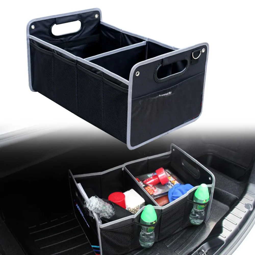 Car Rear Trunk Organizer Storage Box Auto Multi-functional Foldable Container Case Universal For Mercedes BENZ AMG