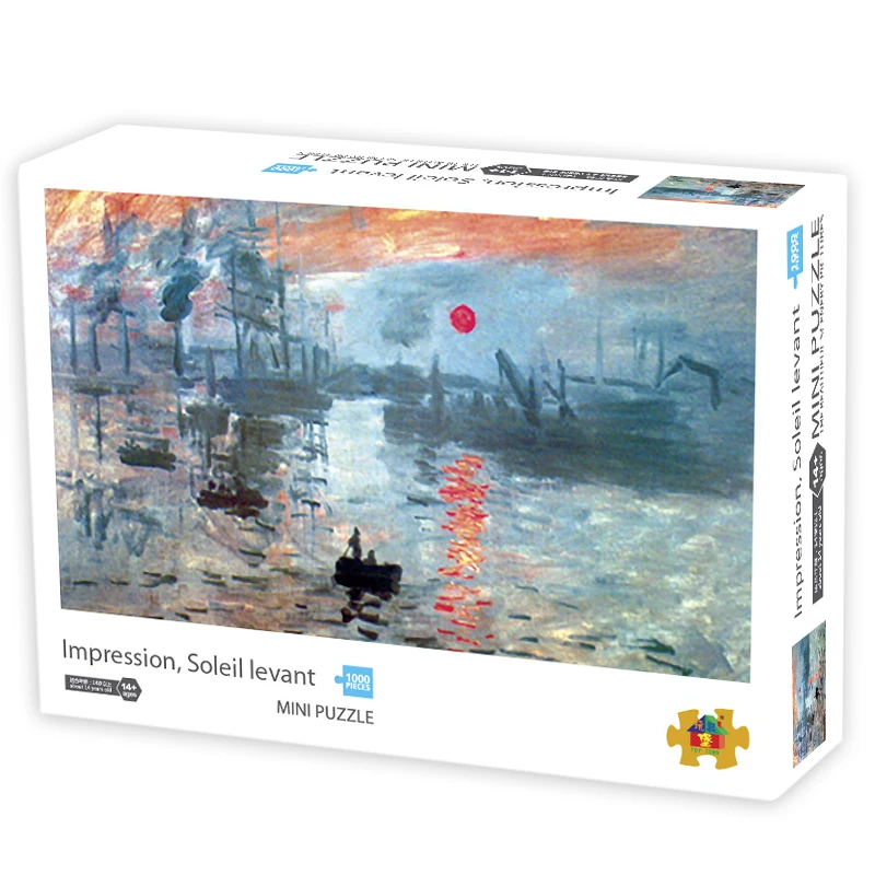 Style 4 Мини-головоломка 1000 шт. для девочек, самый маленький Lanpscape Painting Puzzle, игрушка из 1000 частей для взрослых(размер 42,5x30 см - Цвет: Style 4