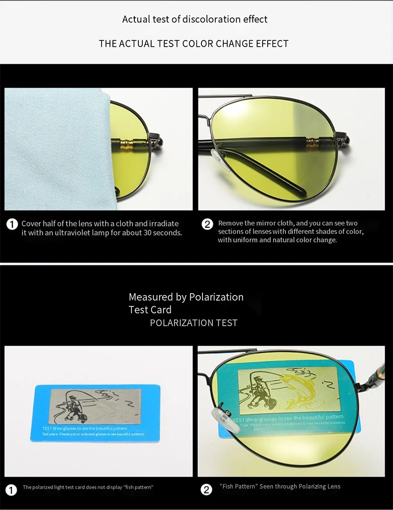 Мужские солнцезащитные очки, поляризационные, uv400, высокое качество, металл, хамелеон, день, ночь, фотохромные, анти-синий светильник, очки для ночного вождения