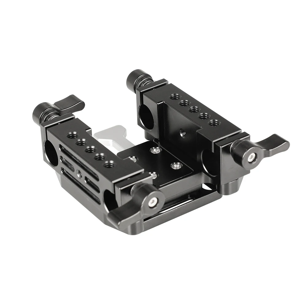 Quick Release V-Lock Mounting Battery Plate With Standard 15mm Dual Rod Clamp Ad