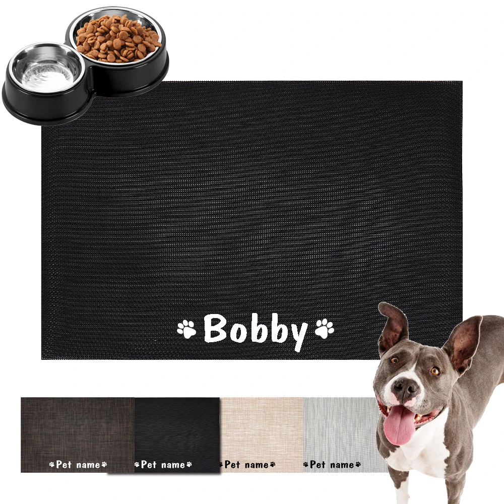 Custom dog bowl mat Clearance