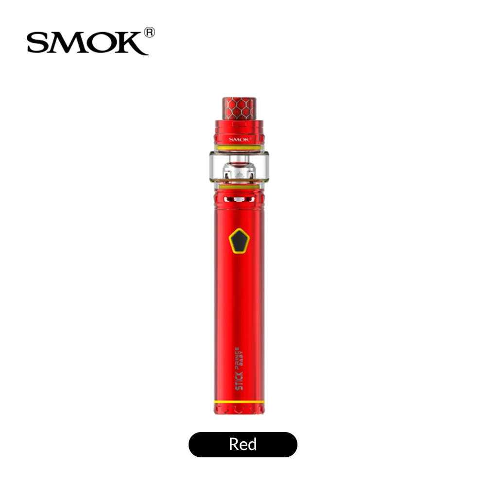 Красный SMOK Stick Prince Детский комплект встроенный аккумулятор 2000 мАч+ V12 детский Принц Танк 4,5 мл+ V8 Детские катушки для электронной сигареты vape комплект - Цвет: Красный